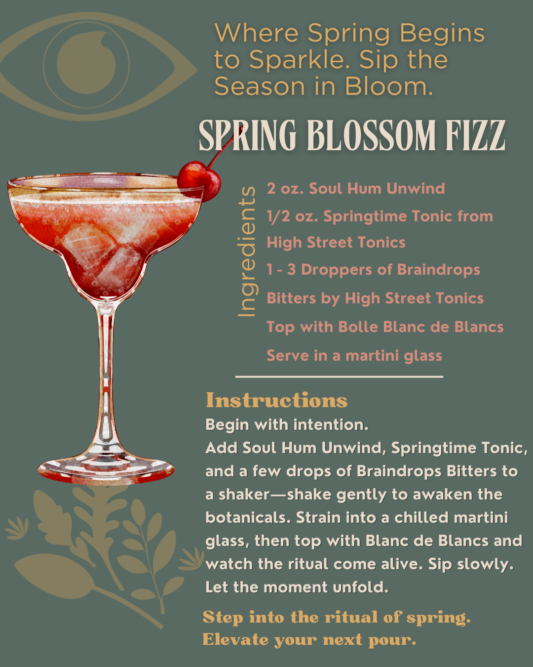 Spring Blossom Fizz