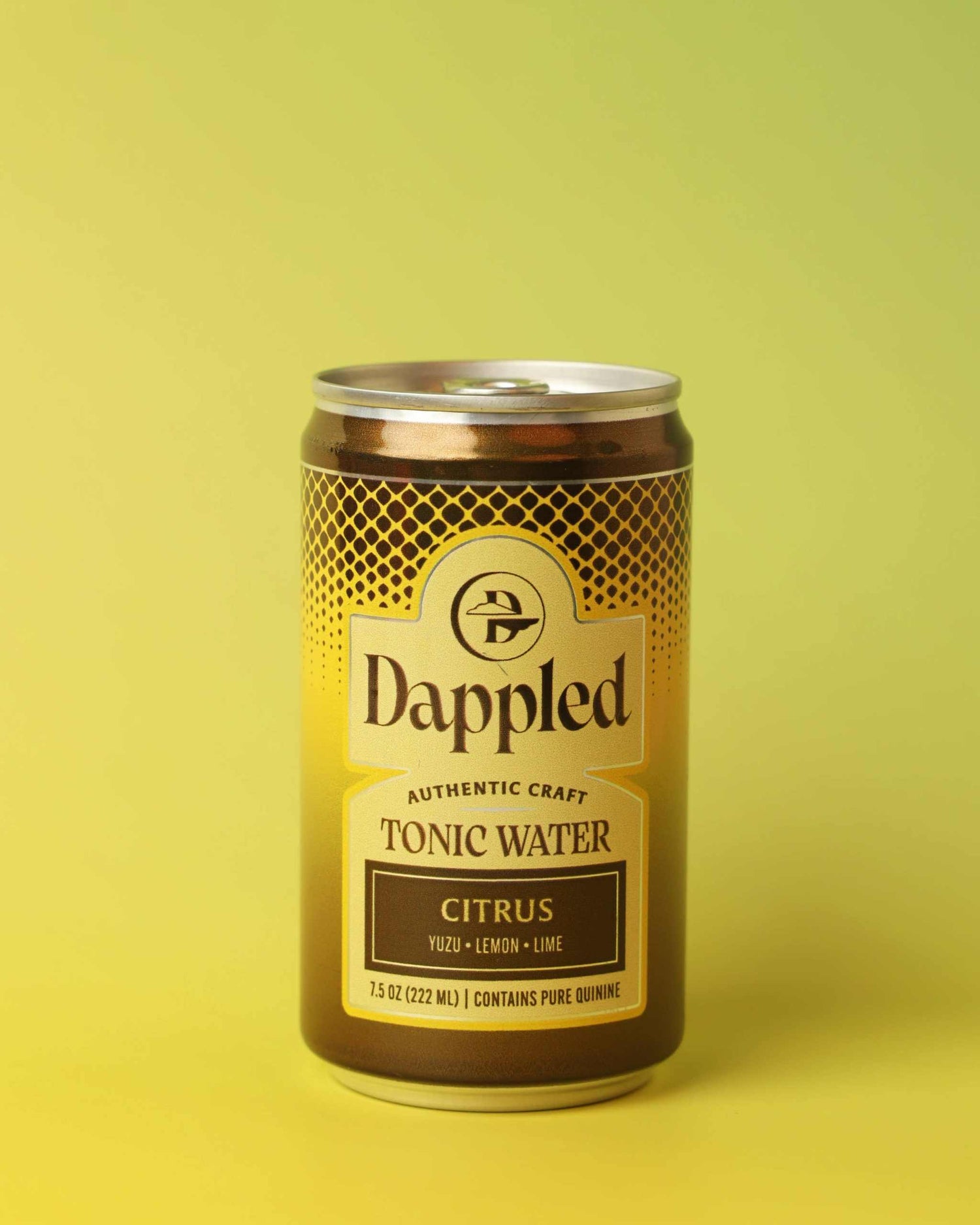 Crisp Citrus Tonic Water bottle with fresh citrus flavors and natural ingredients displayed over ice