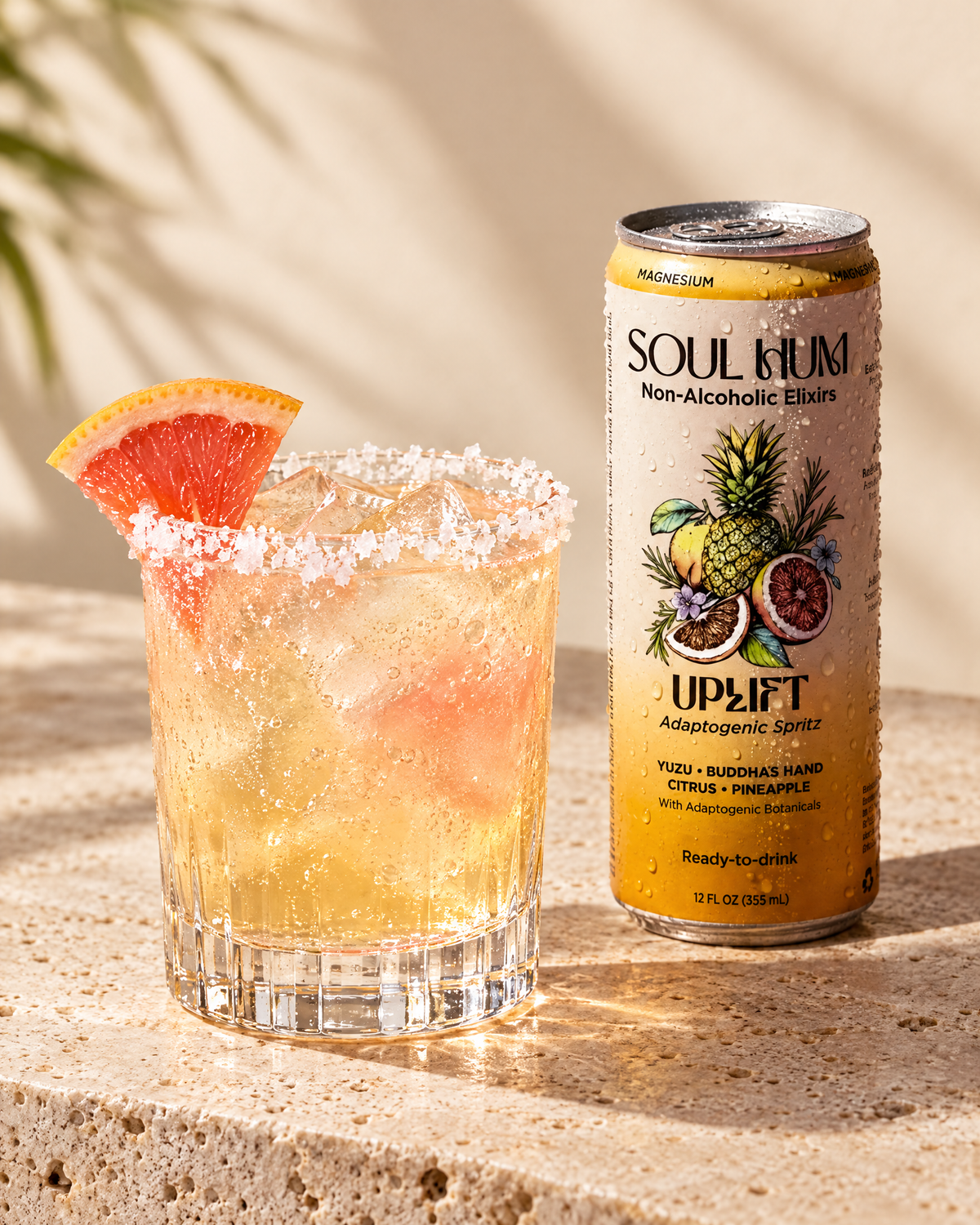 Yuzu Paloma made with Uplift Adaptogenic Spritz