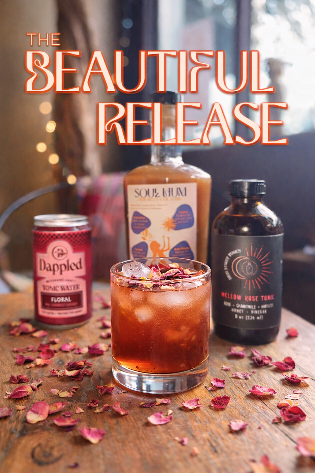 The Beautiful Release Bundle with Soul Hum Unwind Elixir and floral tonics for relaxation