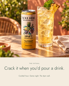 The ritual: crack it when you'd pour a drink