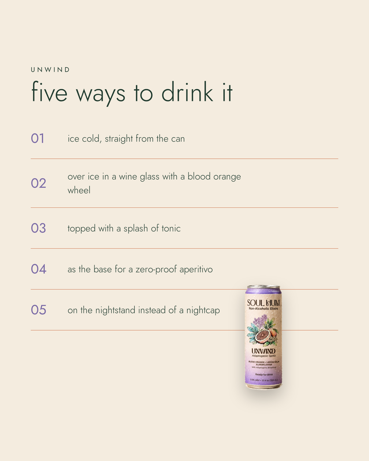 Five ways to drink Unwind